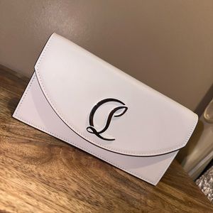 Christian Louboutin - Loubi54 Calf Leather Clutch Shoulder Bag.